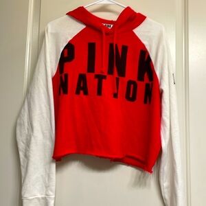 GUC VS PINK Crop Hoodie size M